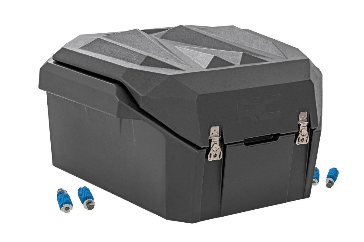 Polaris RZR Pro R Cargo Box - Rough Country - 63.5 GL, Quick-Release, Water-Tight Seal, UV-Resistant